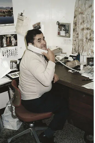 Archival photo of the Iasenza butcher shop
